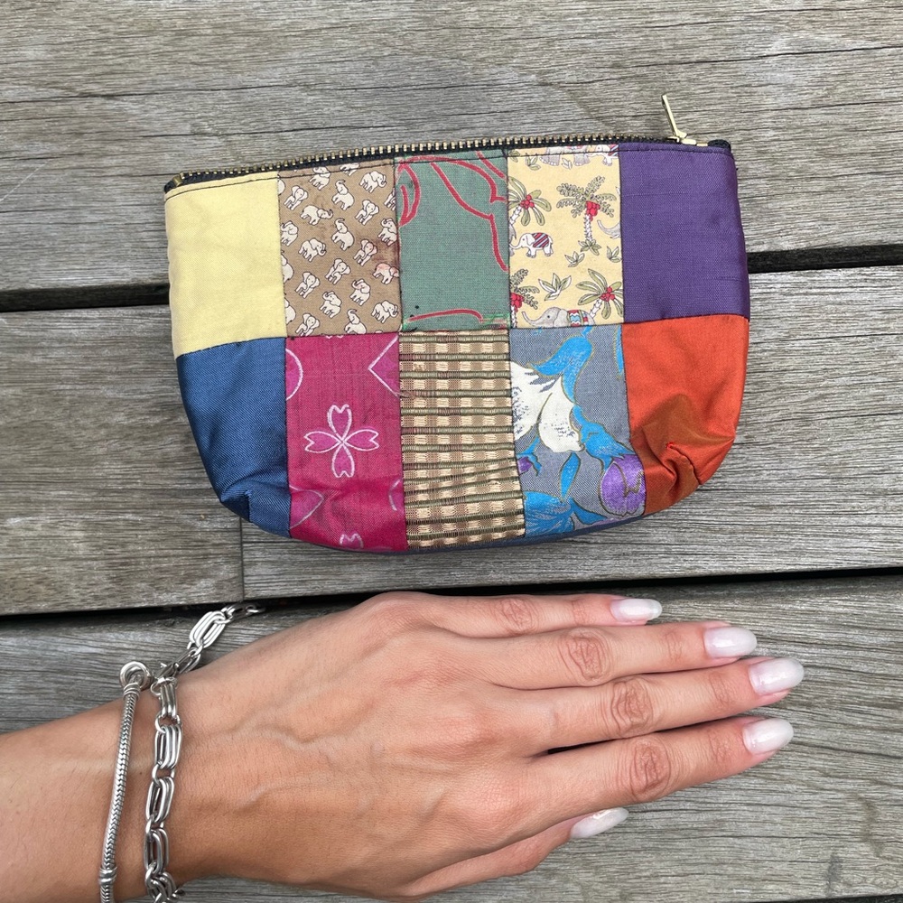 Patchwork Multicolor Mini Clutch - image 2